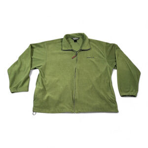 Winchester Jacket Adult EXTRA LARGE Green Fleece Hunting Outdoor Zip Spell Out